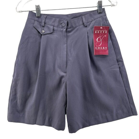 Bette & Court Pants - Bette & Court Womens Shorts Size 4 Gray Slate Signature Collection Polyester